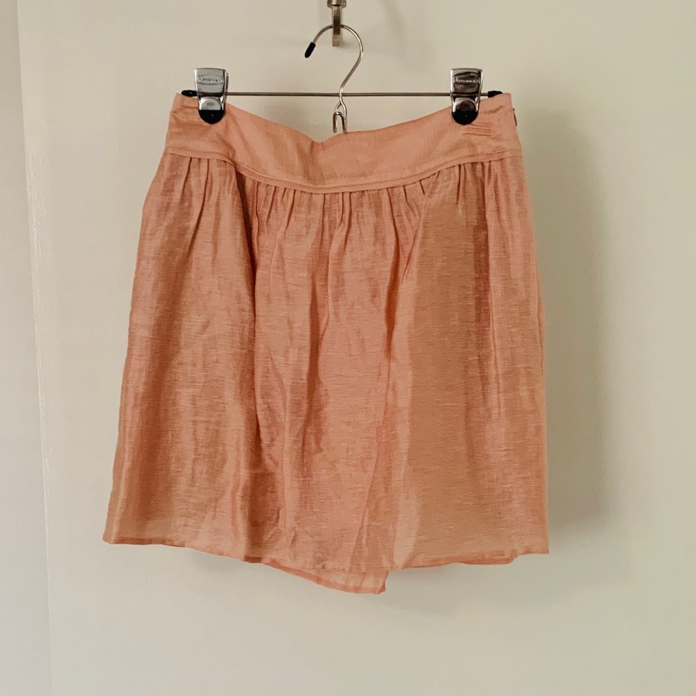 LOFT Pale Pink Linen Skirt